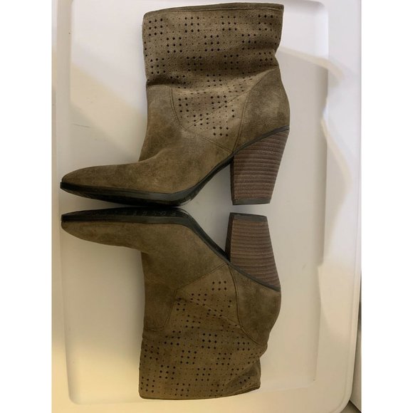 ENZO ANGIOLINI Gregory Brown Suede Leather Ankle Bootie Size 7 1/2 M - Picture 5 of 7